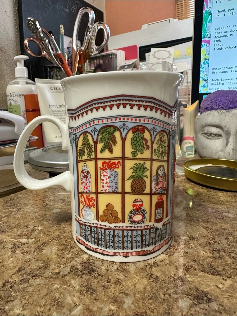 Dunoon Fine Bone China Christmas a Design by Sue Scullard Christmas Mug